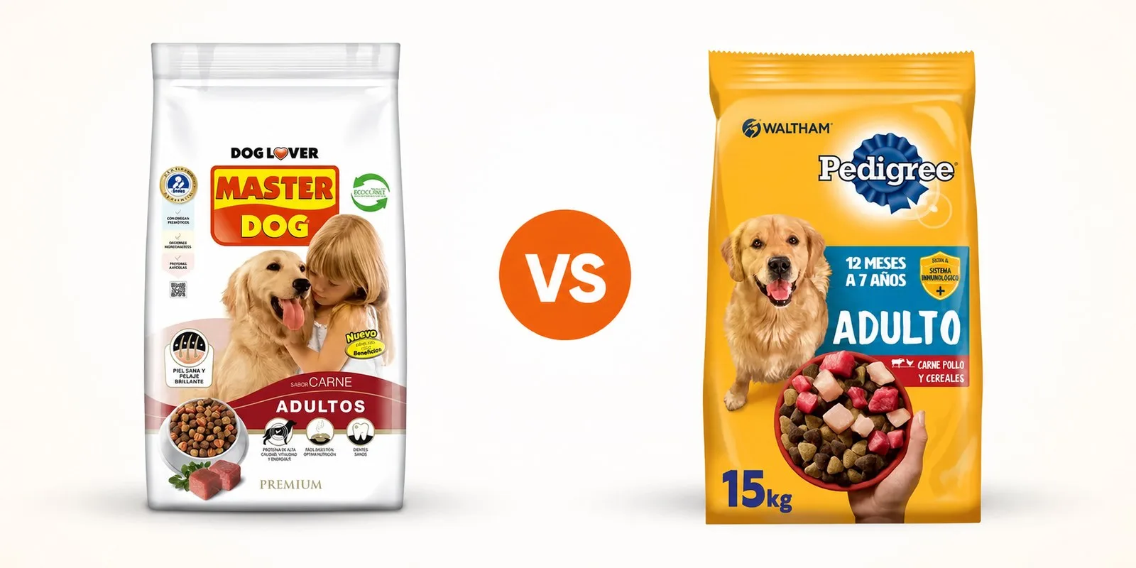 Master Dog vs Pedigree: ¿cuál conviene para perro adulto?