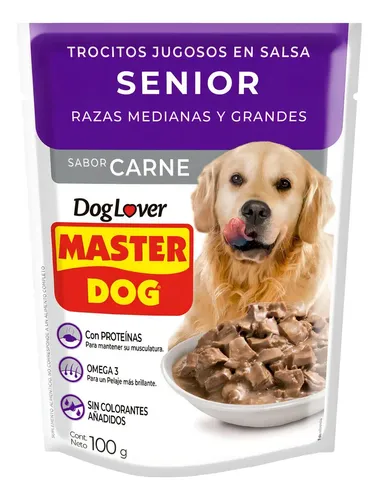 Alimento Húmedo Master Dog Sobre 100g Pack de 20