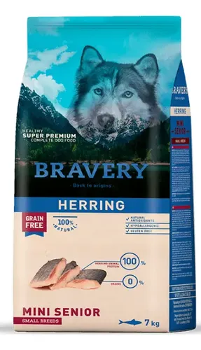 Bravery Herring Perro Senior Small Breeds 7kg