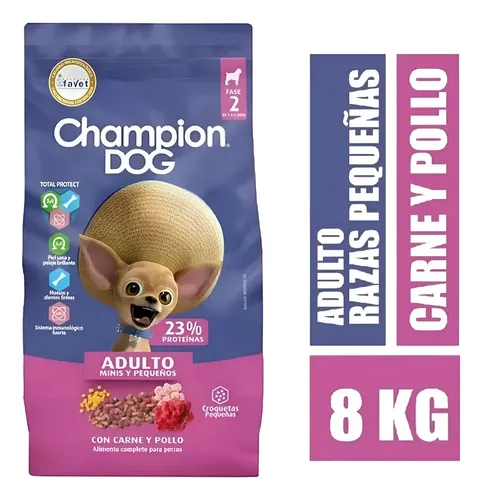 Champion Dog Adultos Razas Pequeñas 8kg