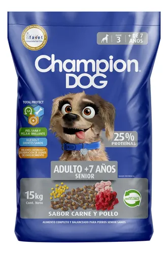 Champion Dog Senior Carne y Pollo 15kg