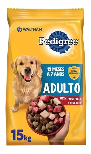 Pedigree Alimento Seco Perro Adulto Carne Pollo Cereal 15kg