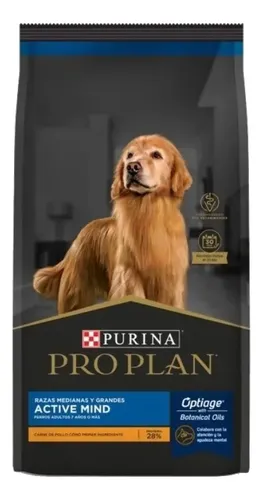 Alimento Pro Plan OptiAge Active Mind Perro Senior Raza Mediana y Grande 15kg